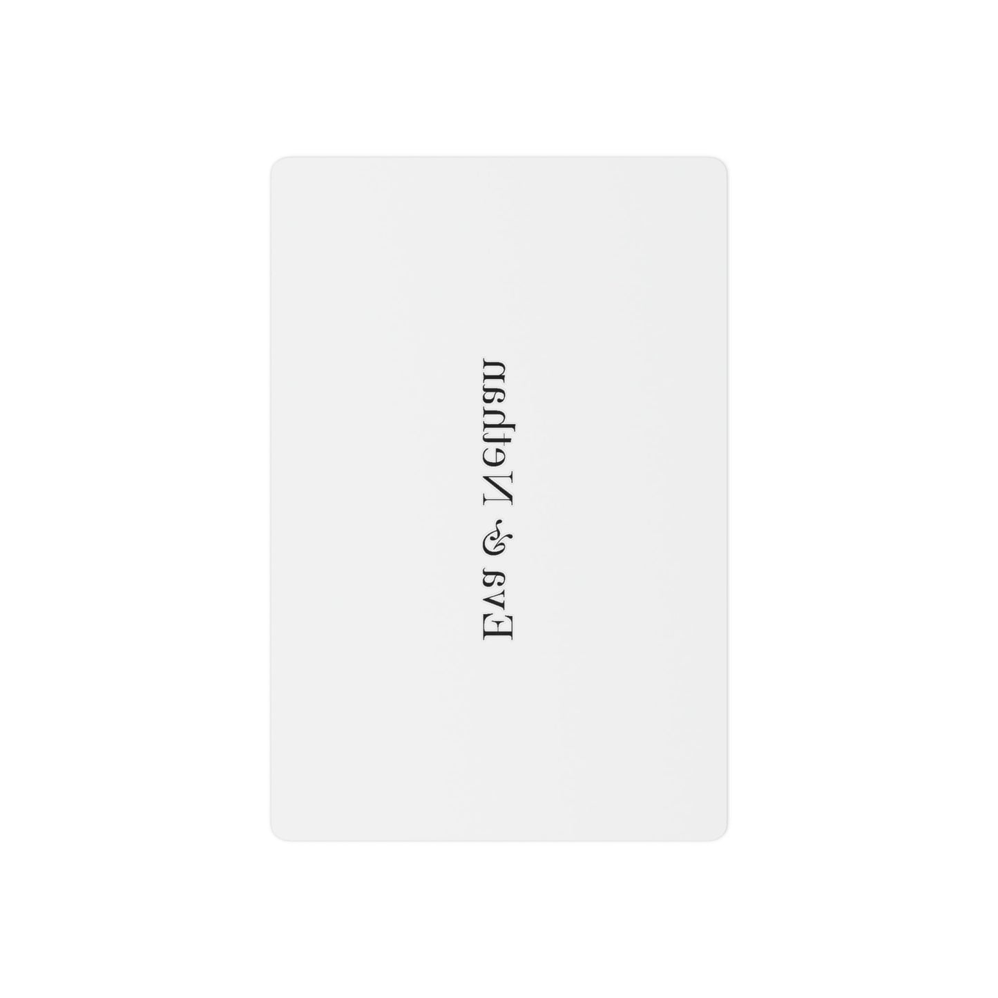 Temporary Tattoo - Small Vertical Script "Eau & Vglah" Minimalist Black Ink