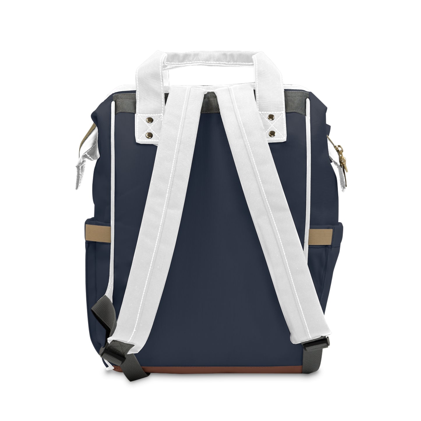 Personalized Navy Plaid Diaper Backpack — Multifunctional Baby Changing Bag